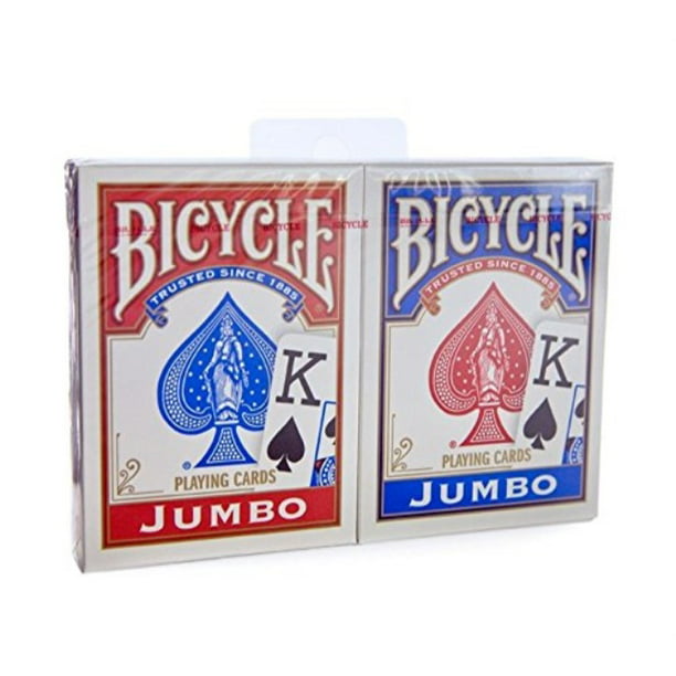 2 PACK Bicycle Standard Poker Playing Cards  Red Blue